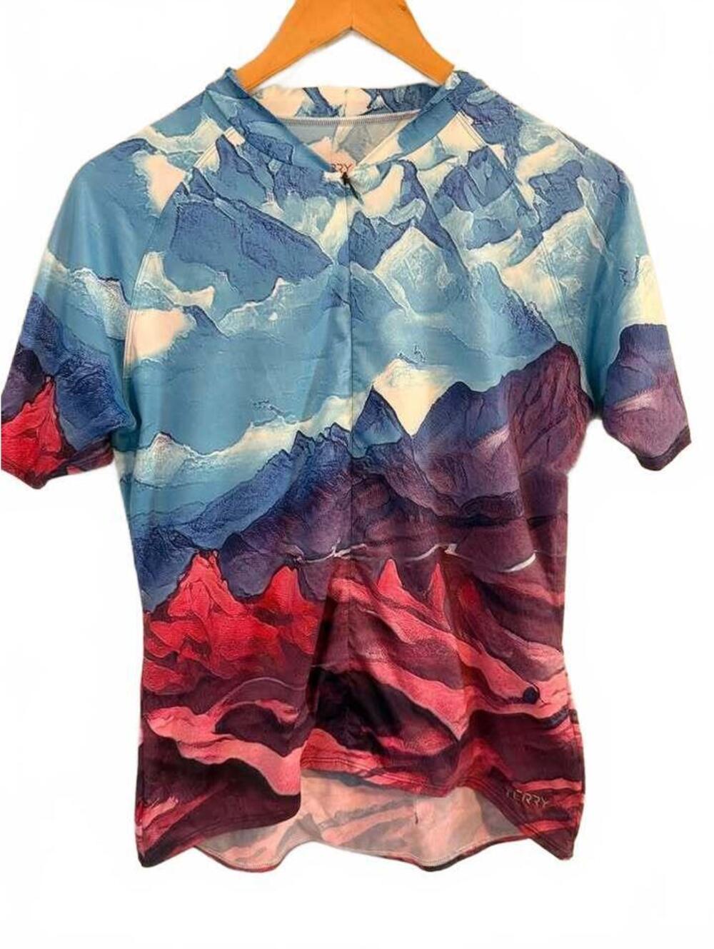 Terry Cycling Jersey Mountains Sz Large